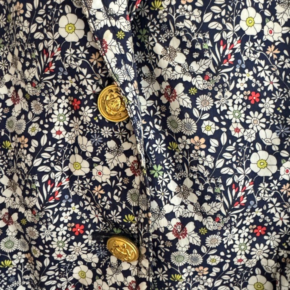 I. crew Liberty Floral Schoolboy Blazer sz 8 EUC - Picture 6 of 7